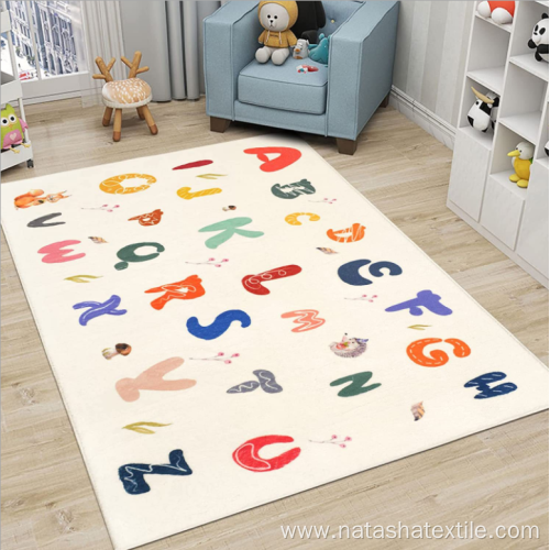 Cartoon cute alphabet baby room crawling mat